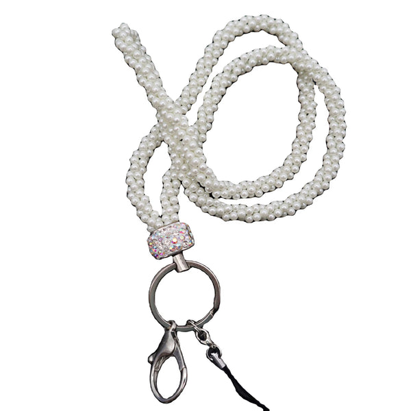 Pearl Lanyard - White