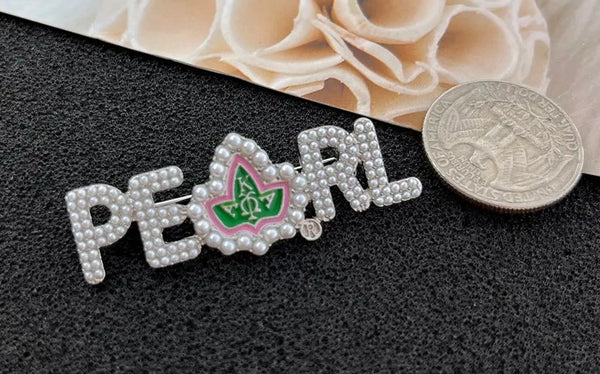 AKA Pearl Soror Pin Silver