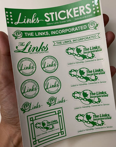 The Links Incorporated Sticker Sheet