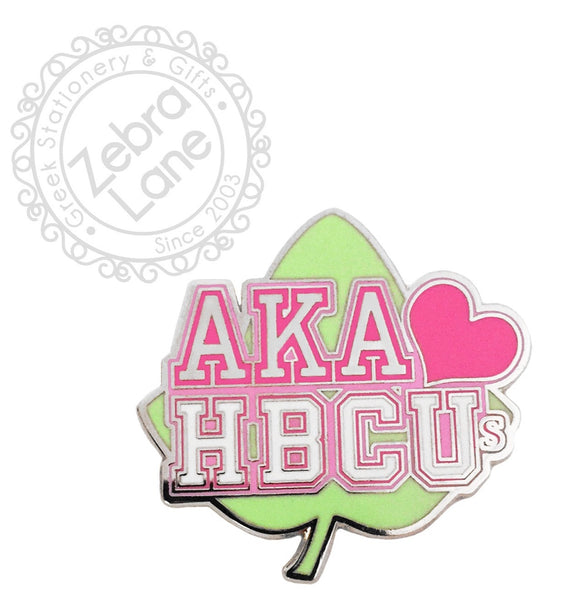 AKA Loves HBCUs Lapel Pin