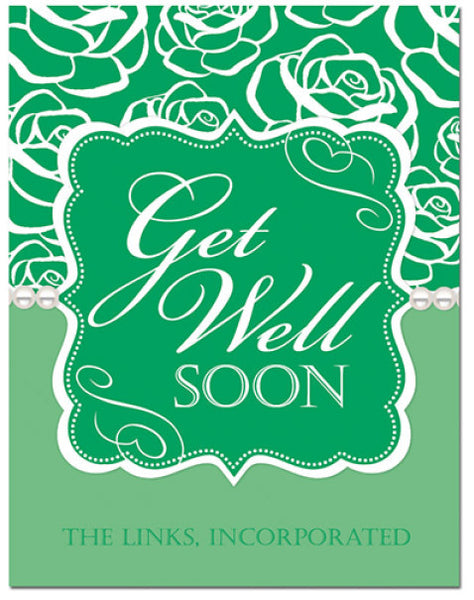 Links Rose Get Well Soon Cards
