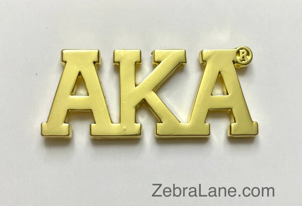 AKA Letters Pin - Gold