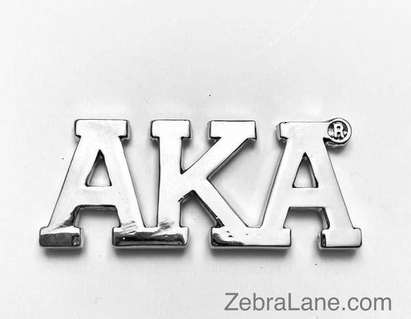 AKA Letters Pin - Silver