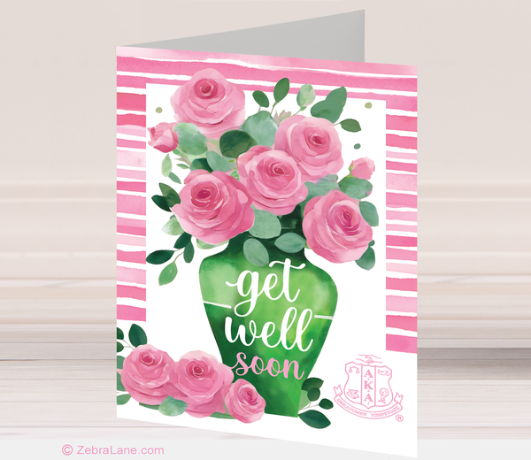 AKA Get Well Rose Cards