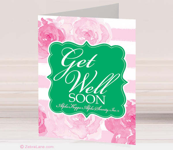 AKA Get Well Rose Cards