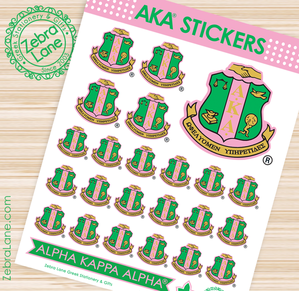 AKA Shield Sticker Sheet 2024