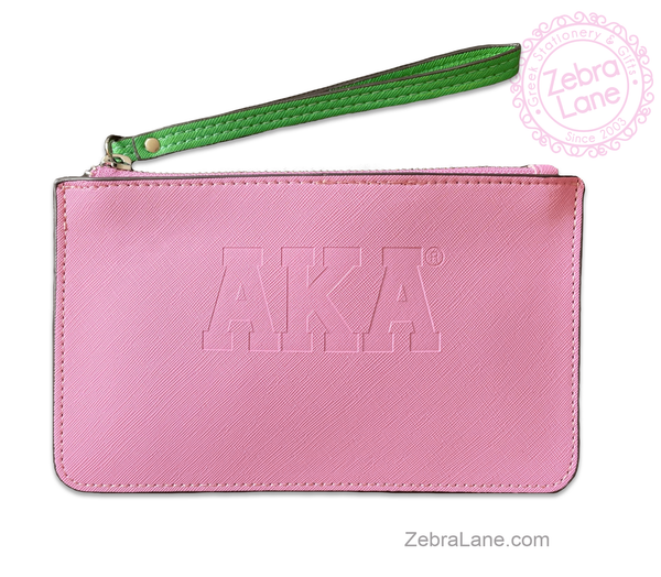 AKA Flat Wristlet - Pink