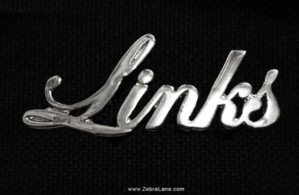 The Links Incorporated Silver Script Pin